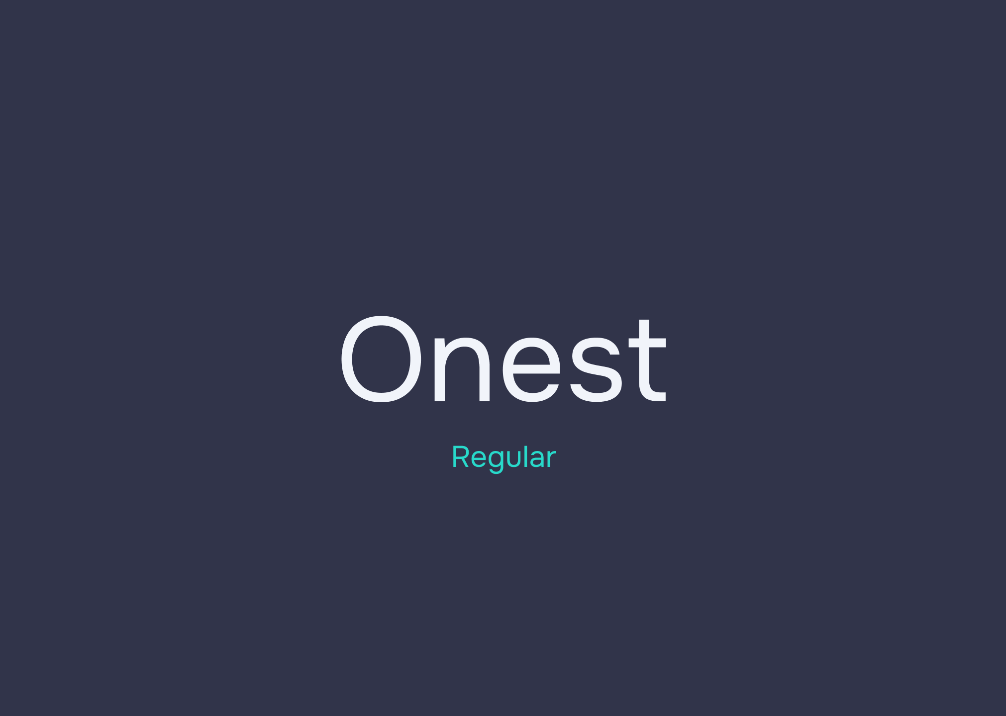 Onest Font